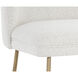 Kelty 39.75 inch Gold / Copenhagen White Counter Stool